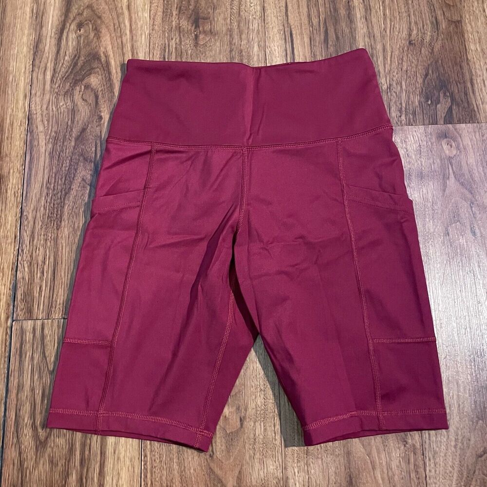 Banana Republic Shorts Red Bike Short Stretch Mid Rise Active Women's Small